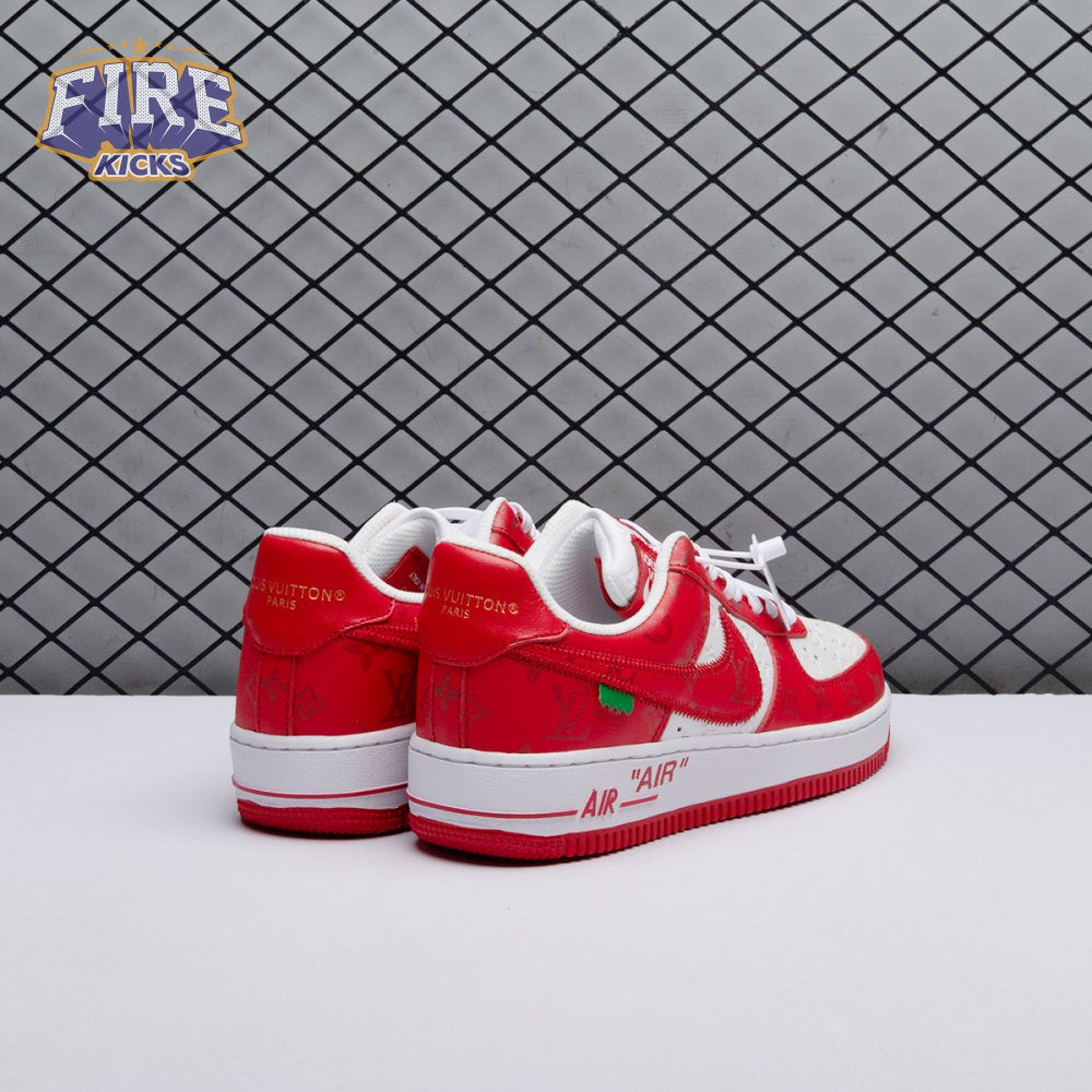 Nike Air Force 1 Low By Virgil Abloh White Red Men's