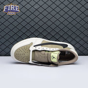 Jordan 1 Retro Low Golf Travis Scott Neutral Olive FZ3124-200 Unisex