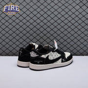 Travis Scott x Fragment Design x Air Jordan 1 Low OG SP Black Off White Grey LX1988-200 Unisex
