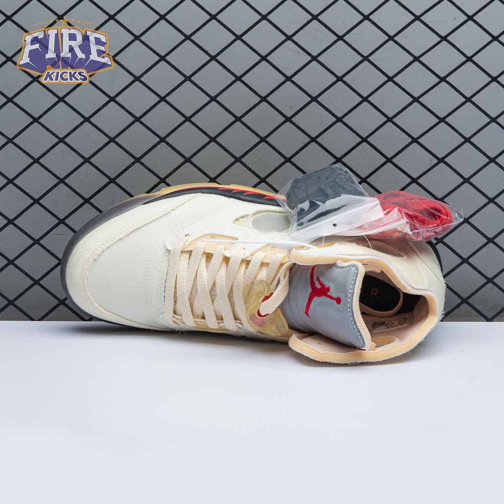 OFF-WHITE x Air Jordan 5 "Sail" Men's