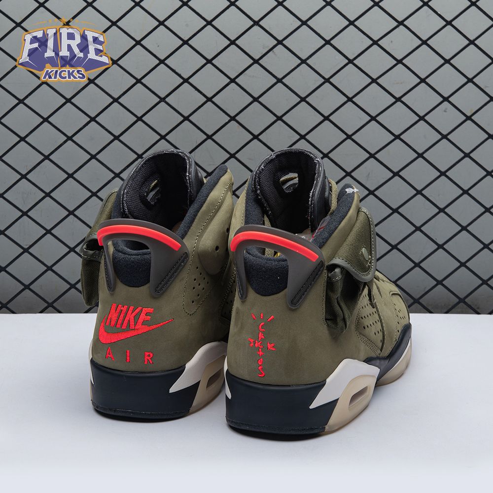 Travis Scott x Air Jordan 6 Retro 'Olive' CN1084 200 Men's