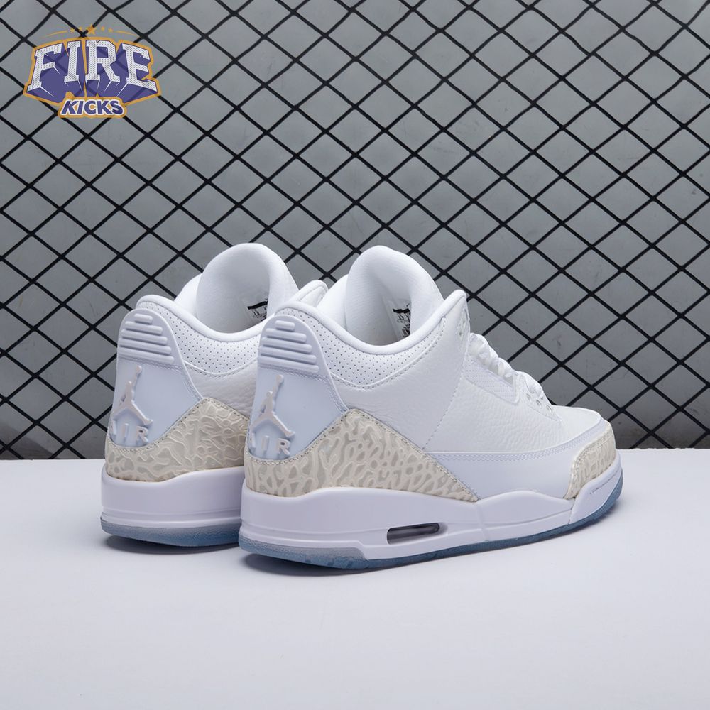 Jordan 3 Retro Pure White 136064-111 Unisex