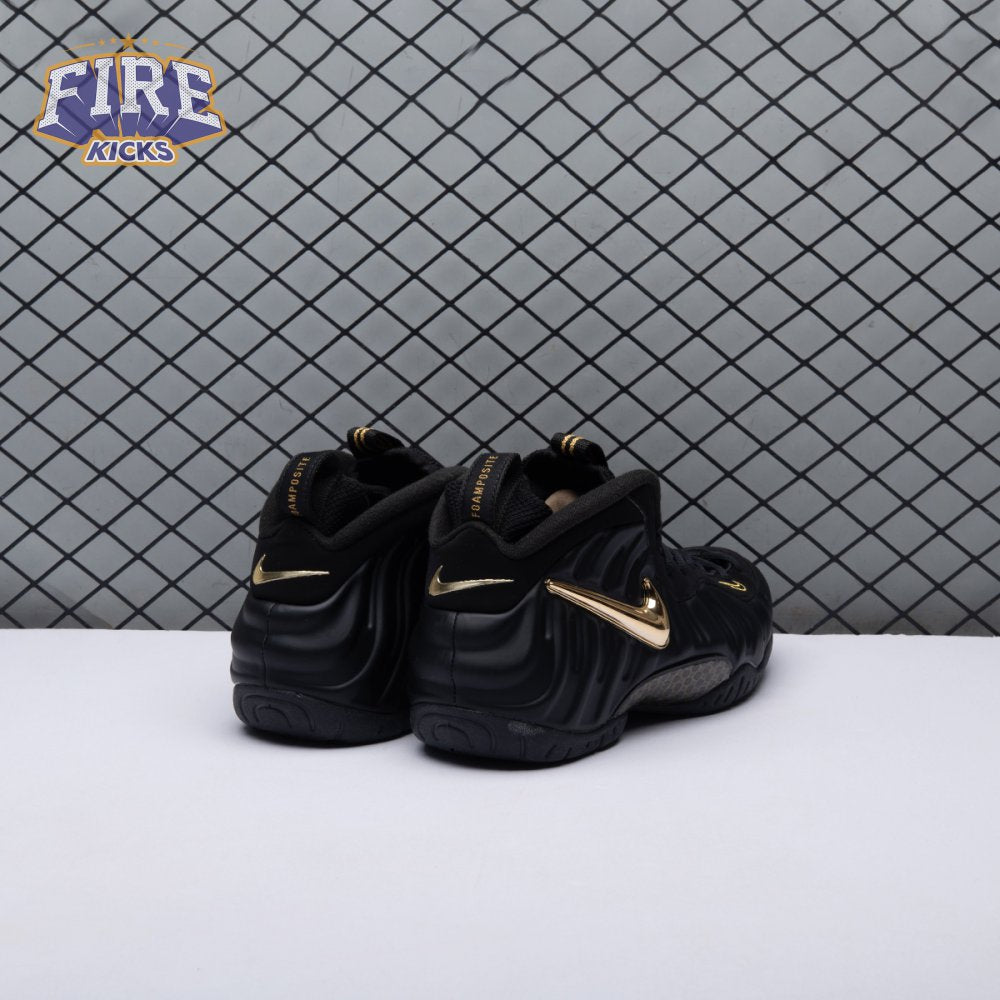Nike Air Foamposite Pro Black Metallic Gold 624041-009 Unisex