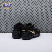 Nike Air Foamposite Pro Black Metallic Gold 624041-009 Unisex