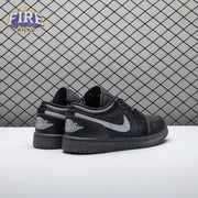 Jordan 1 Low Black White Dark Smoke Grey Unisex
