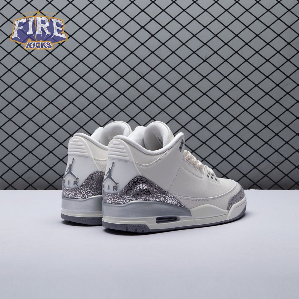 Jordan 3 Retro Sail Cement Grey CK9246-100 Unisex