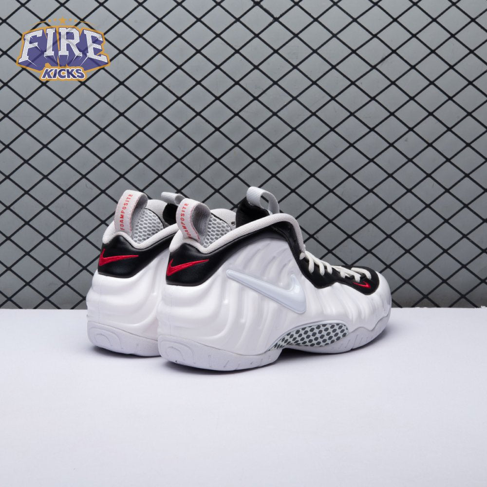 Nike Air Foamposite Pro White Black University Red 624041-103 Men's