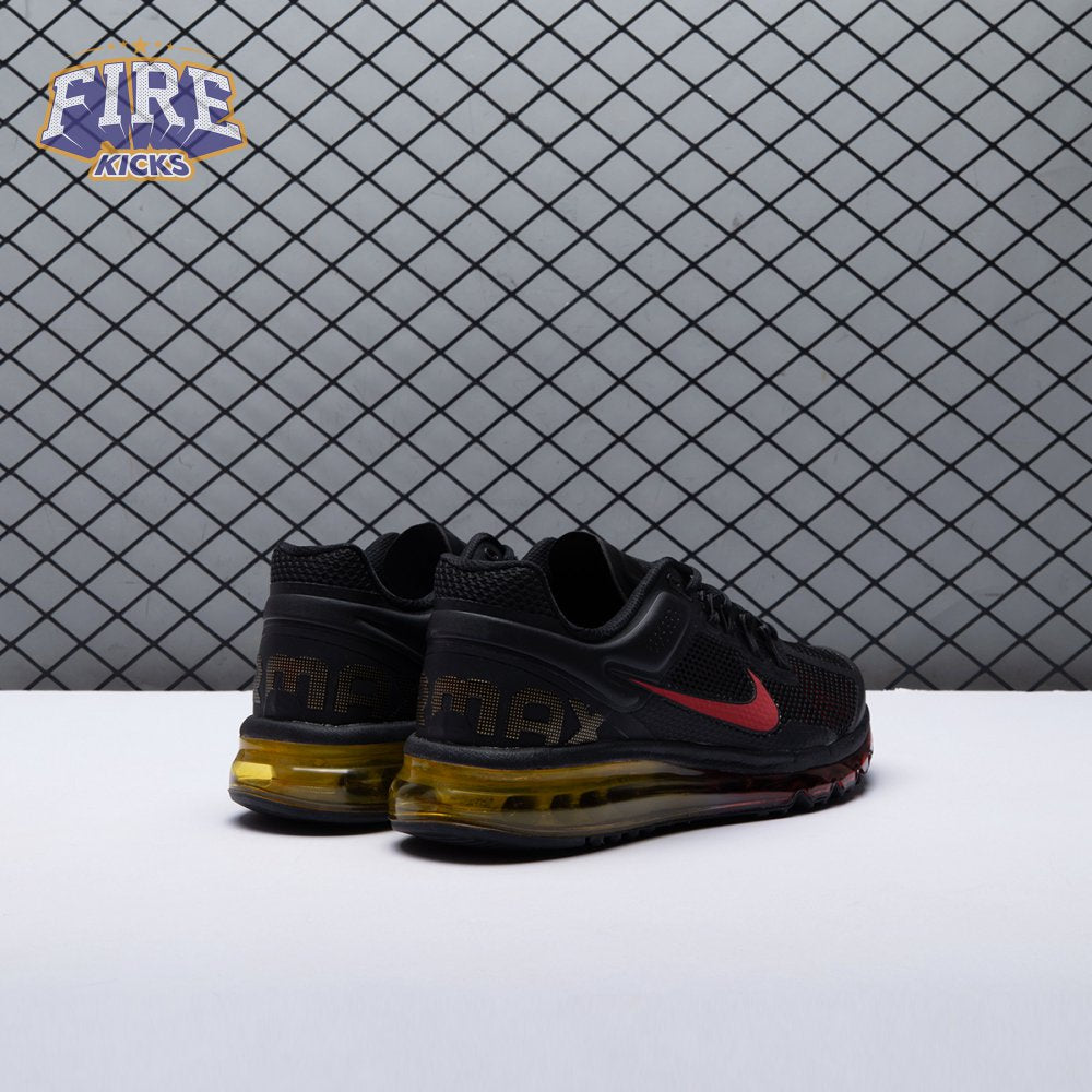Nike Air Max 2013 Black Laser Orange University Red HF3660-002 Unisex