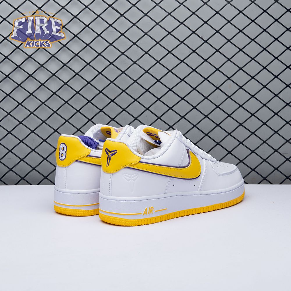 Nike Air Force 1 Low Retro QS Kobe Bryant Lakers Home FZ1151-100 Unisex