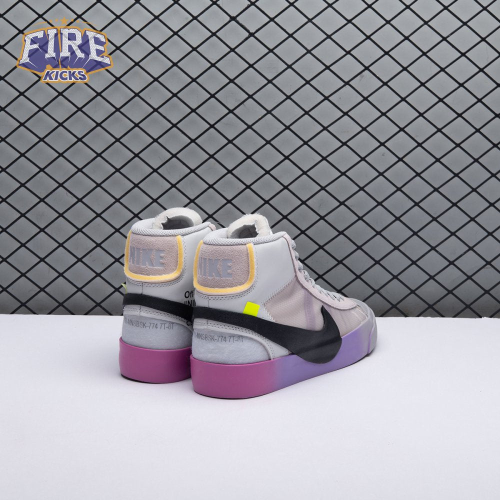 Nike Blazer Mid Off-White Wolf Grey Serena Queen AA3832-002 Unisex