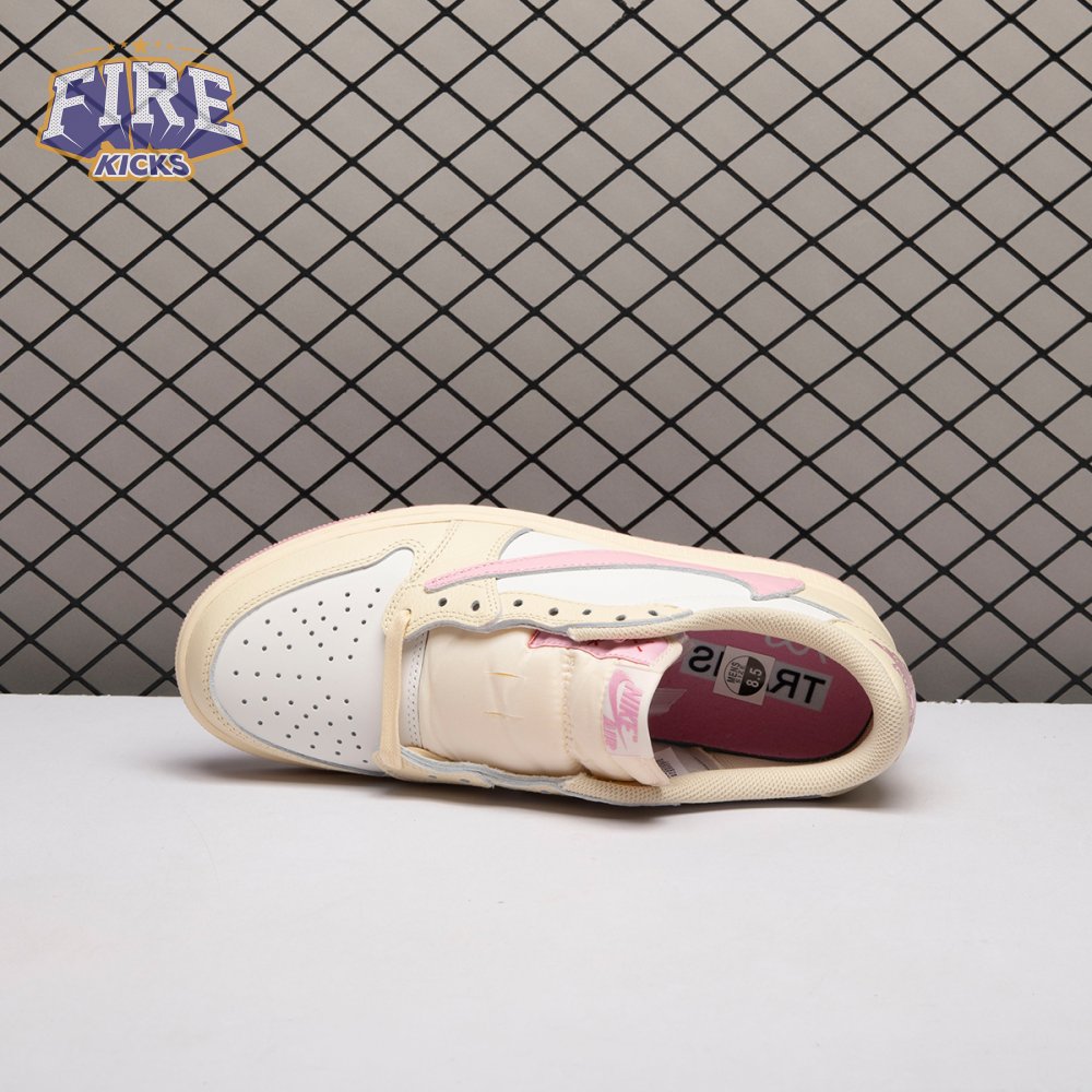 Jordan 1 Retro Low OG SP Travis Scott Shy Pink IQ7604-100 Unisex