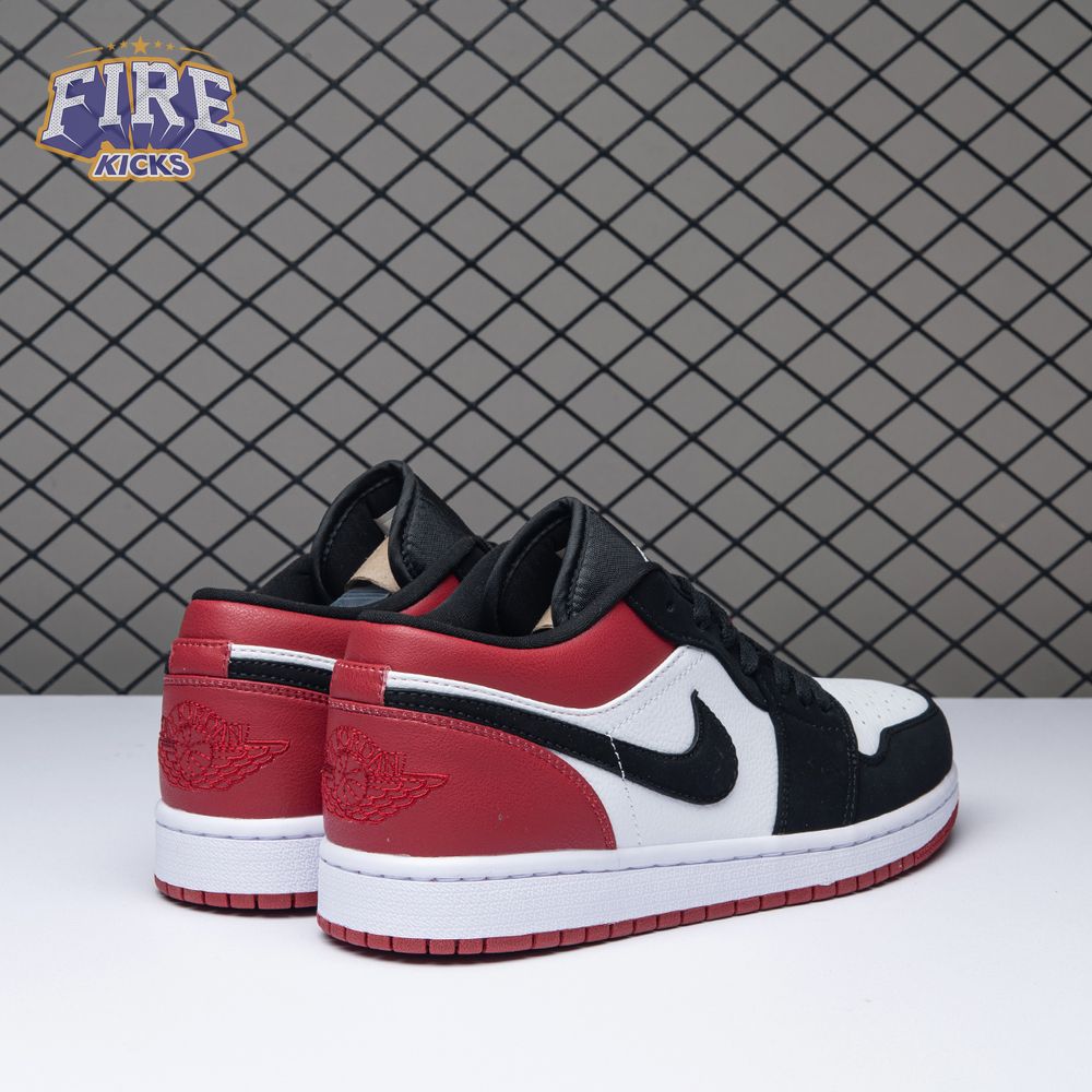 Jordan 1 Low Black Toe 553558-116 Unisex