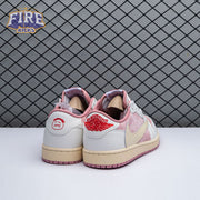 Travis Scott x Air Jordan 1 Low OG Pink Beige Red DM7866-600 Unisex