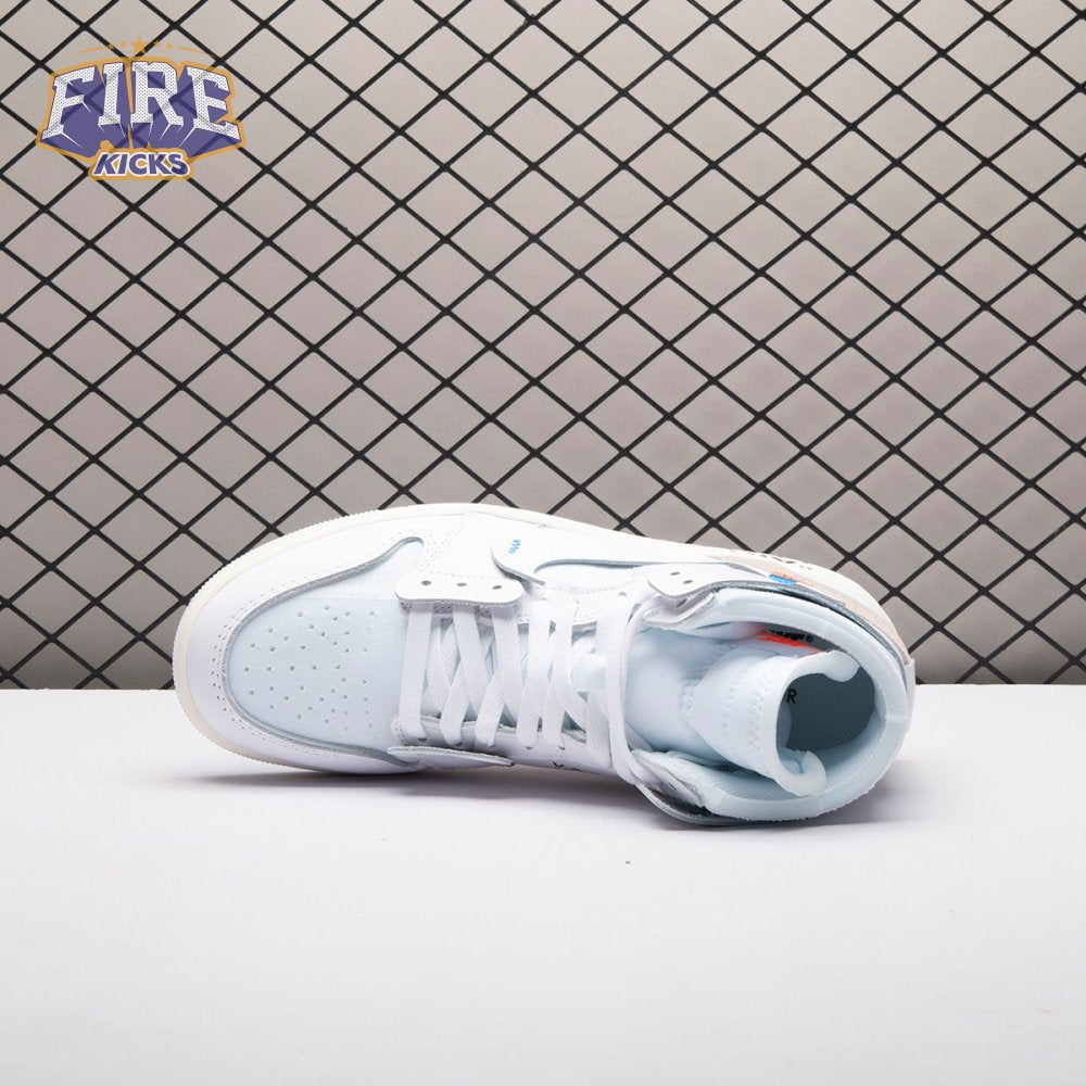 Jordan 1 Retro High Off-White Alaska AA3834-100 Unisex