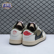 Travis Scott x Air Jordan 1 Low OG Medium Olive DM7866 200 Unisex