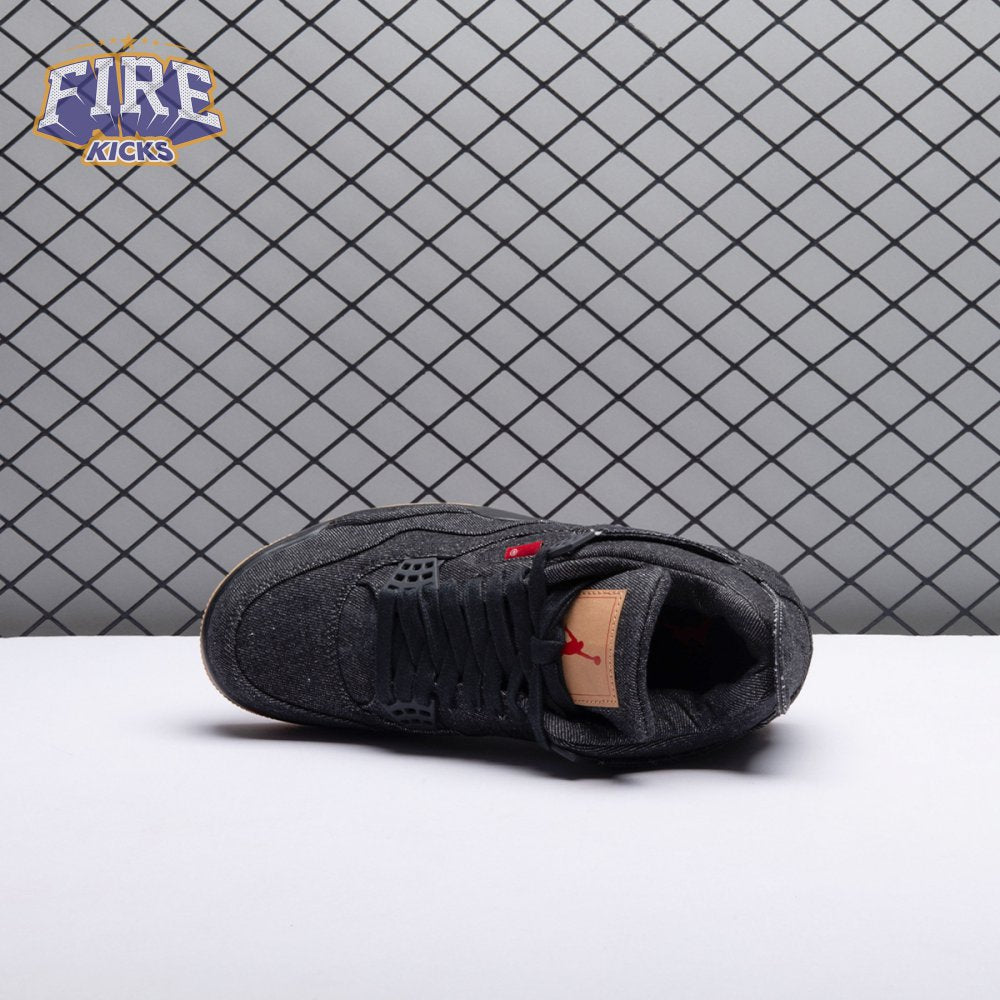 Jordan 4 Retro Levi's Black Men's