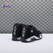 Jordan 14 Retro Black White 487471-016 Men's