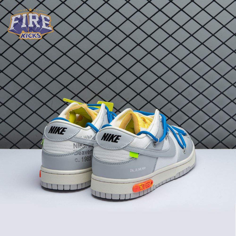 Nike Dunk Low Off-White Lot 10 DM1602 112 Unisex