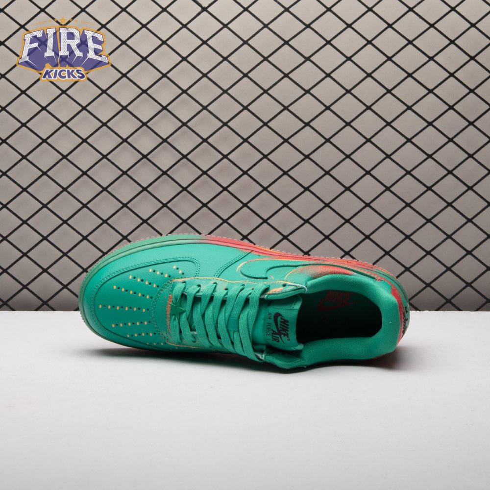 Nike Air Force 1 Low '07 Stadium Green Crimson IB6834-300 Unisex