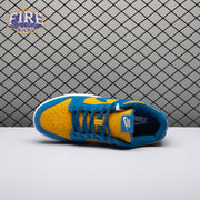 Nike Dunk Low SE Panda-Monium Court Blue Yellow Ochre Suede IH7648-700 Unisex