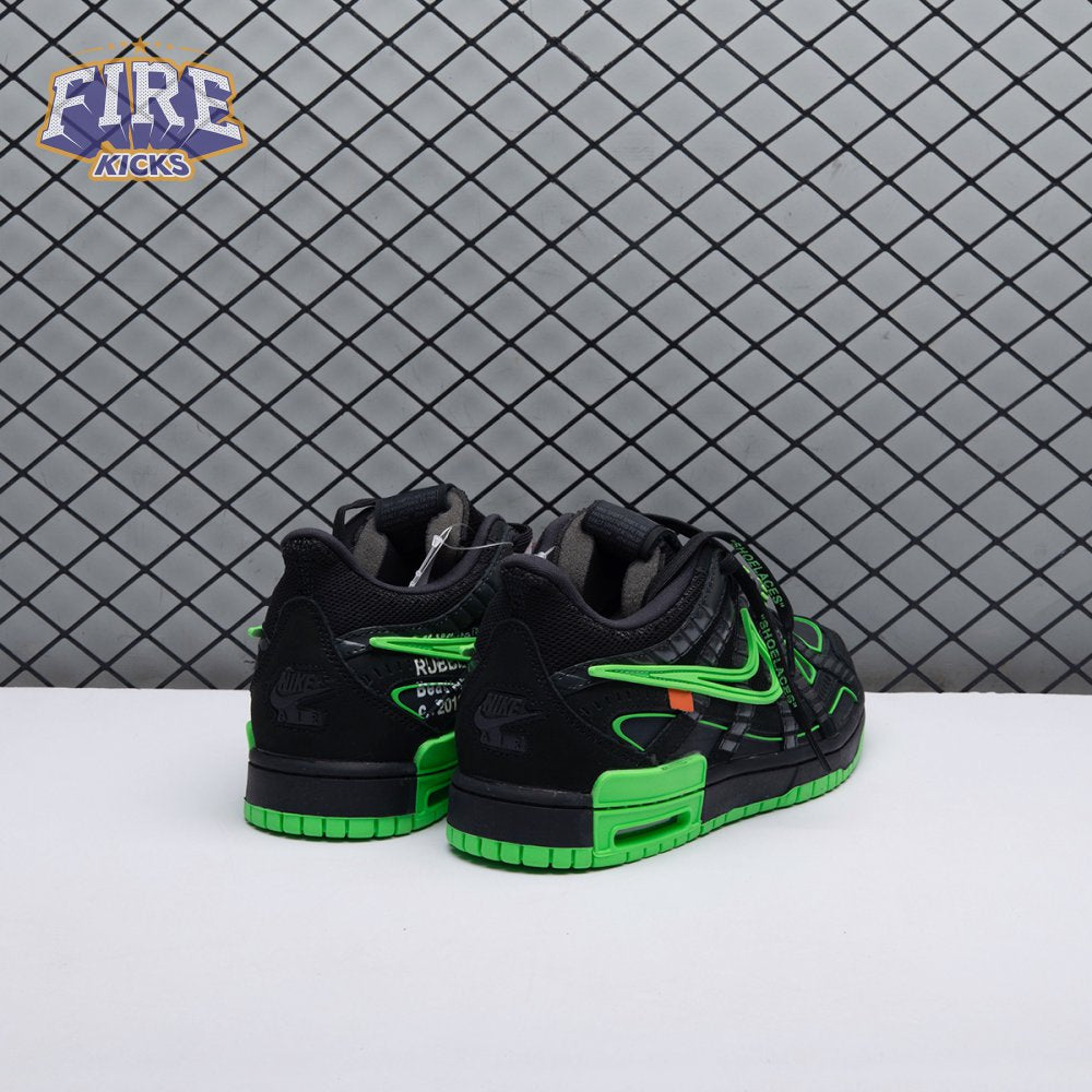 Off-White x Air Rubber Dunk 'Green Strike' Men's