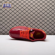 Nike Air Force 1 Low Patent Leather Dark Team Red Safety Orange IO4489-601 Unisex