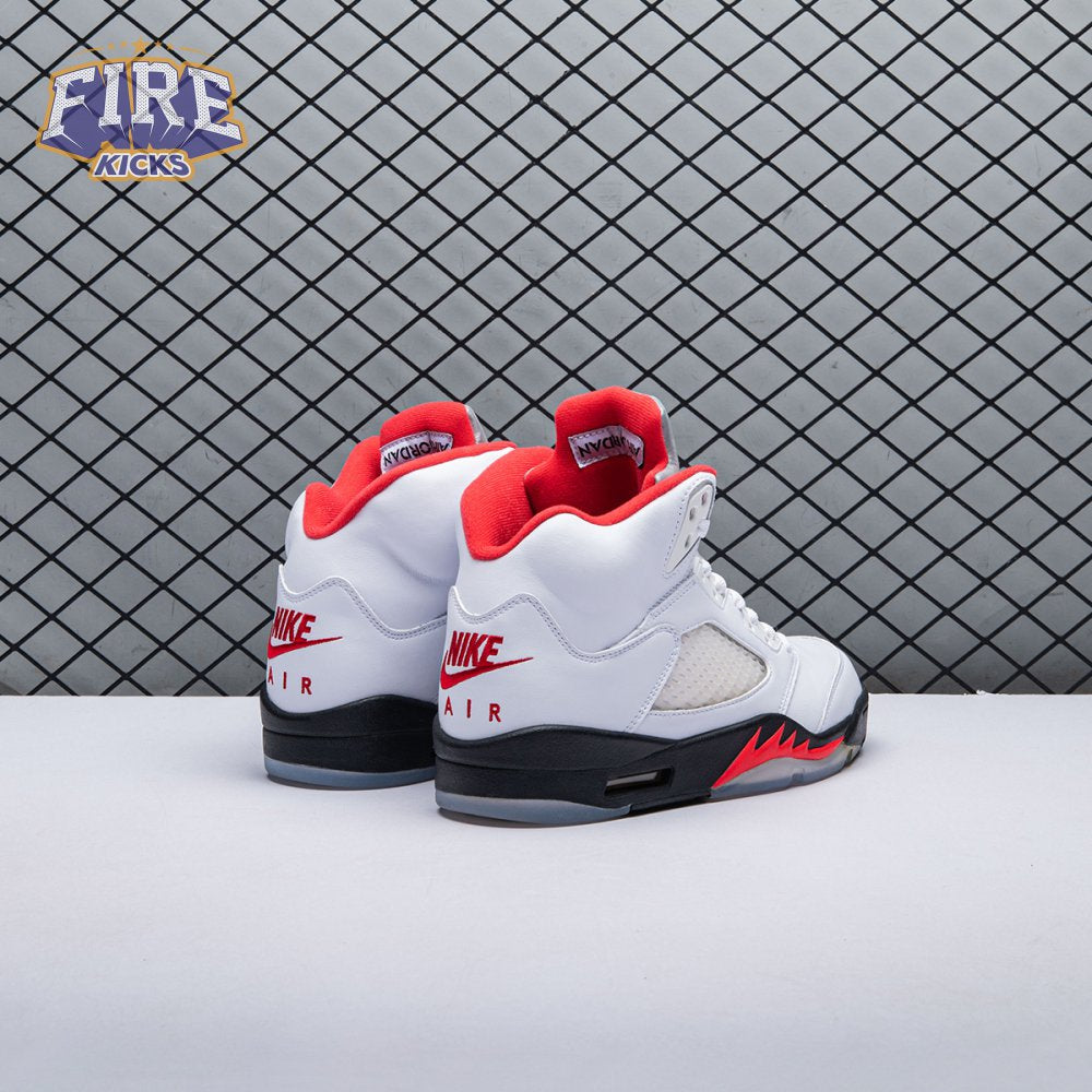 Jordan 5 Retro Fire Red Silver Tongue (2020) DA1911-102 Men's