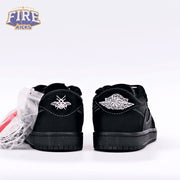 Travis Scott x Air Jordan 1 Low Black Phantom( child) Size 27.5-35