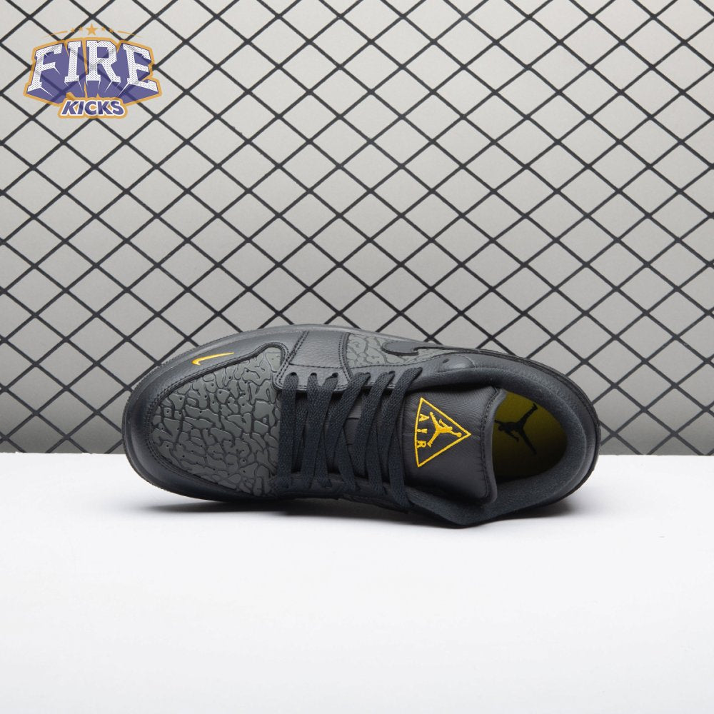 Jordan 1 Low Black Elephant Print IM6568-010 Unisex