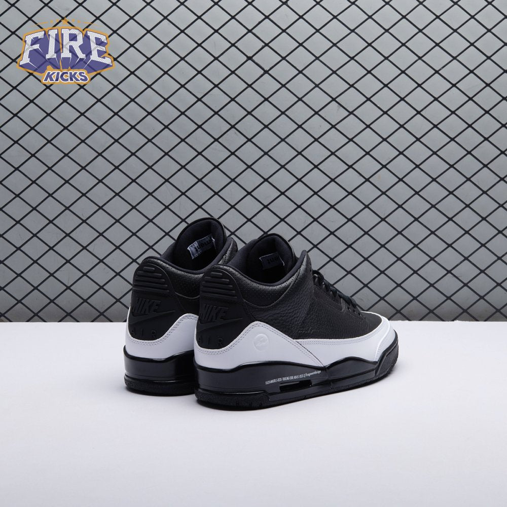 Jordan 3 x Fragment Design Black White DA3595 001 Men's