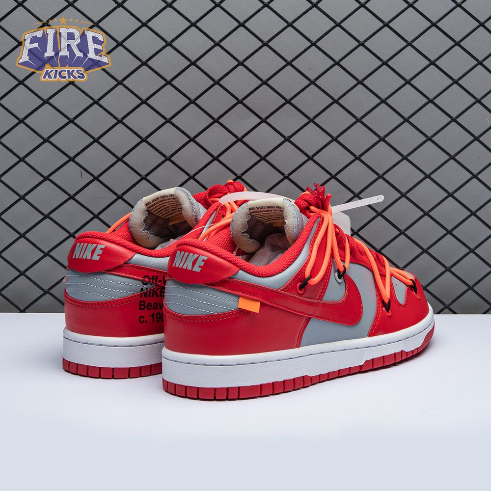 Off-White x Dunk Low 'University Red' Men's
