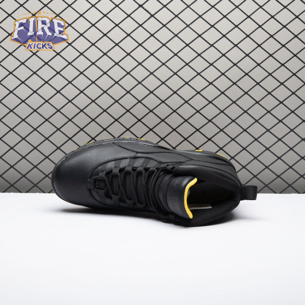 Air Jordan 10 Black Yellow HJ6779-001 Men's