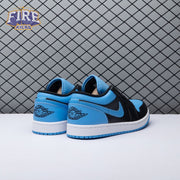 Jordan 1 Low Black University Blue 553558-041 Unisex
