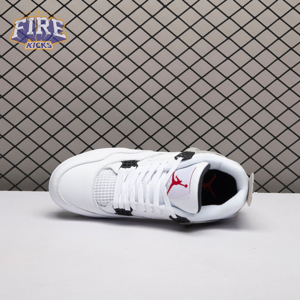 Air Jordan 4 Retro TD Cleat White Cement HQ0207-106 Men's