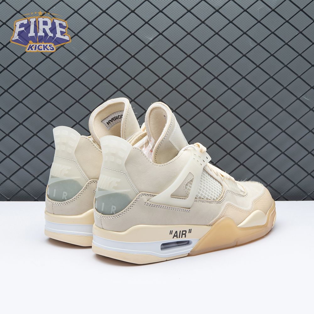 Air Jordan 4 RERO x Off-White AJ4 OW Sail Unisex