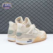 Air Jordan 4 RERO x Off-White AJ4 OW Sail Unisex