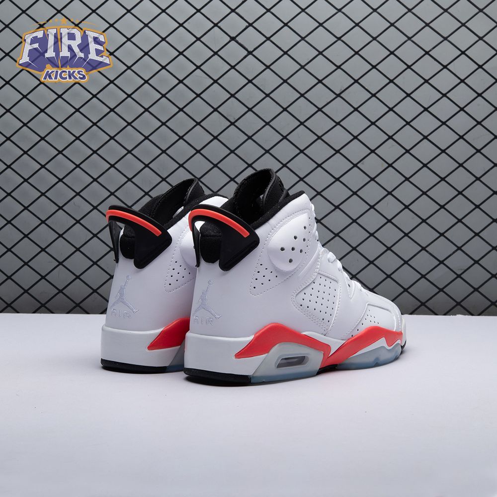 Jordan 6 Retro Infrared White 384664-123 Men's