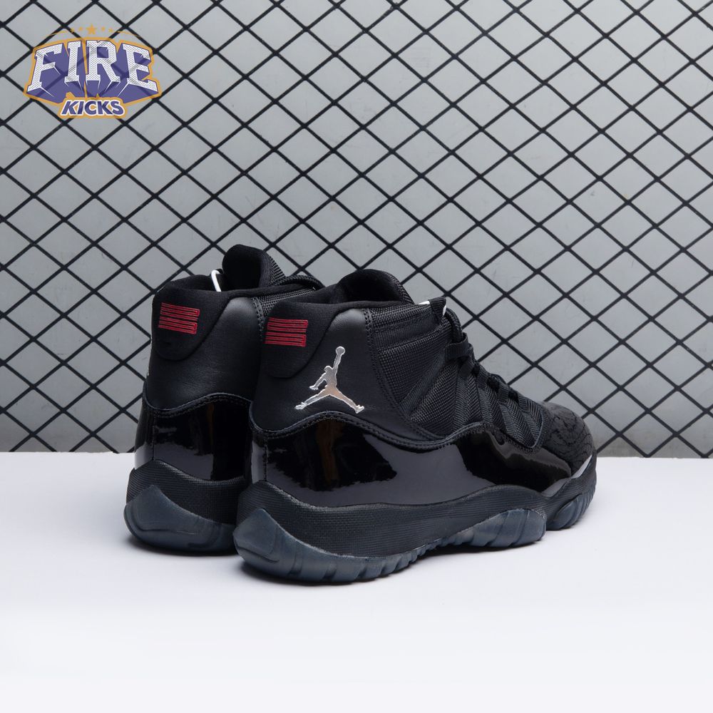 Air Jordan 11 "Black Red Grey" Men's