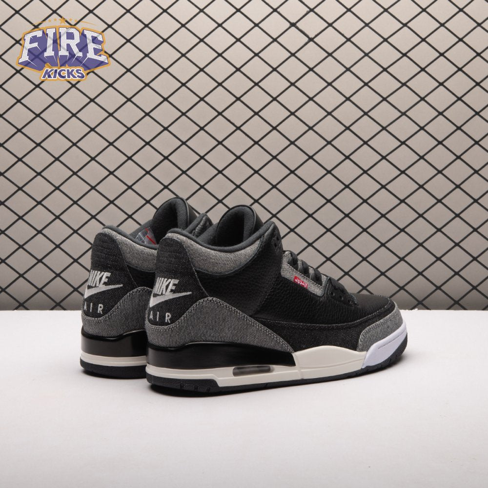 Jordan 3 Retro Levi's Black IR0914-400 Unisex