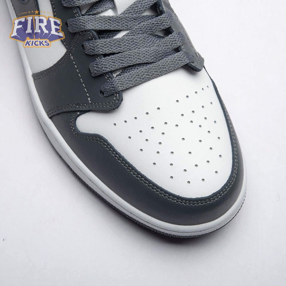Jordan 1 Low Grey White 553558-044 Unisex