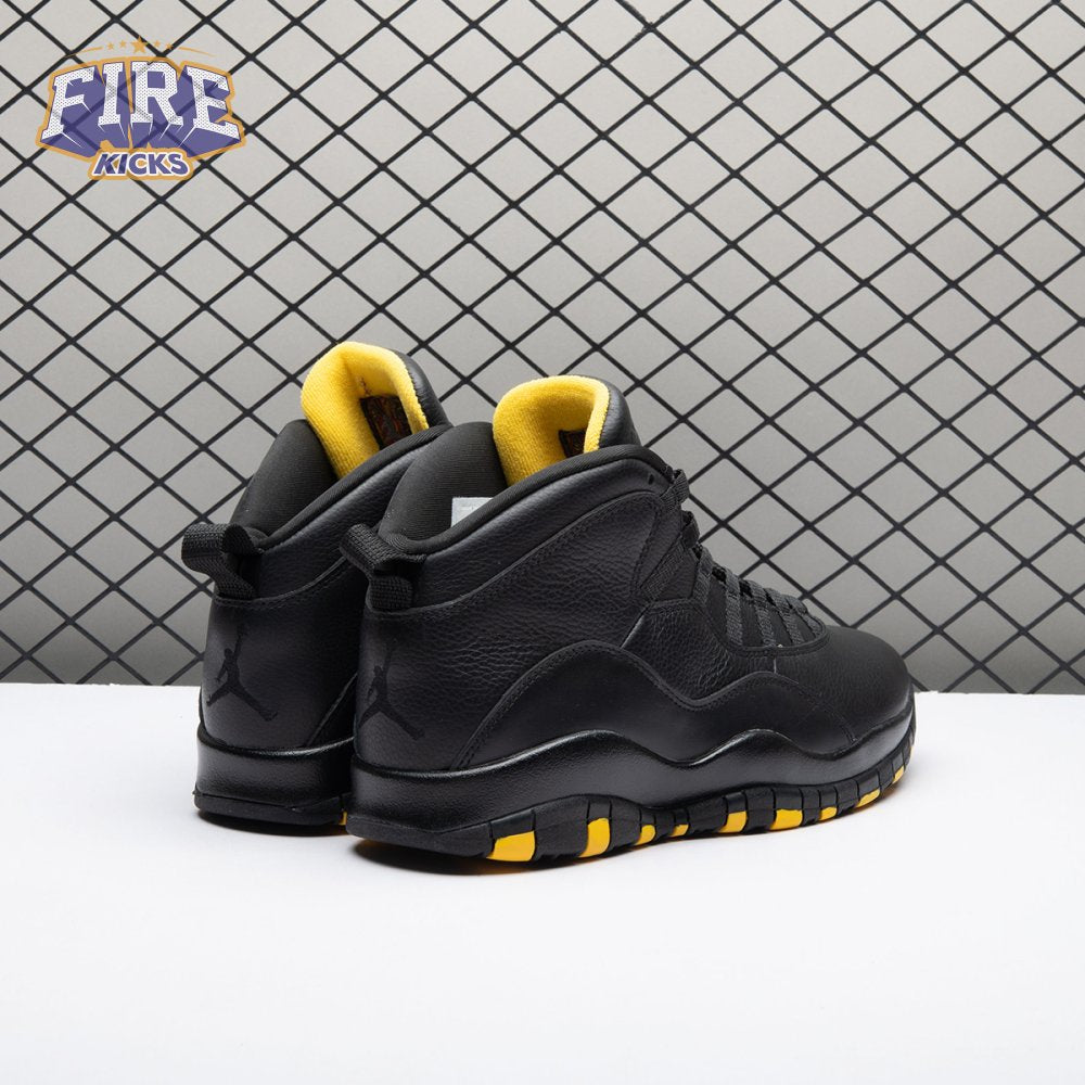 Air Jordan 10 Black Yellow HJ6779-001 Men's