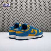 Nike Dunk Low SE Panda-Monium Court Blue Yellow Ochre Suede IH7648-700 Unisex