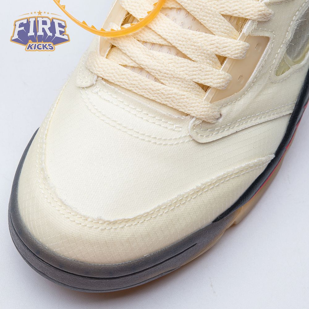 OFF-WHITE x Air Jordan 5 "Sail" Men's