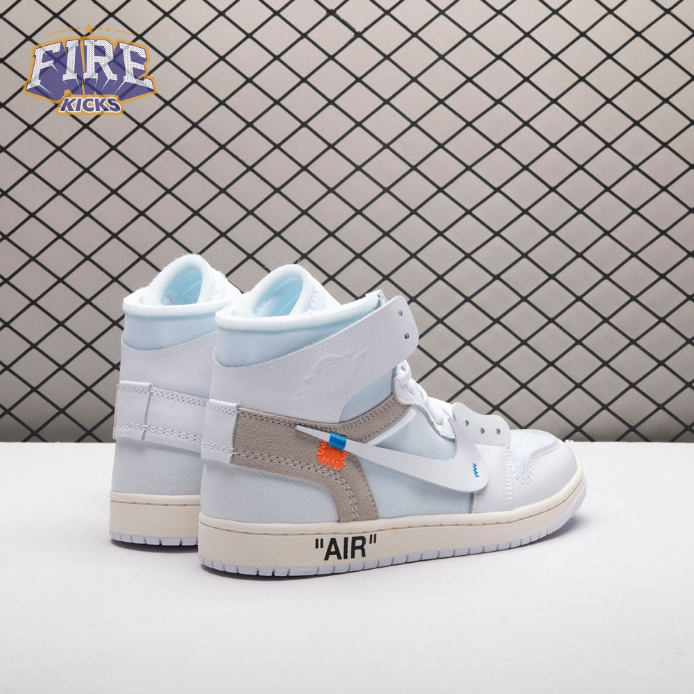 Jordan 1 Retro High Off-White Alaska AA3834-100 Unisex