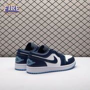 Jordan 1 Low Midnight Navy University Blue 553558-404 Unisex