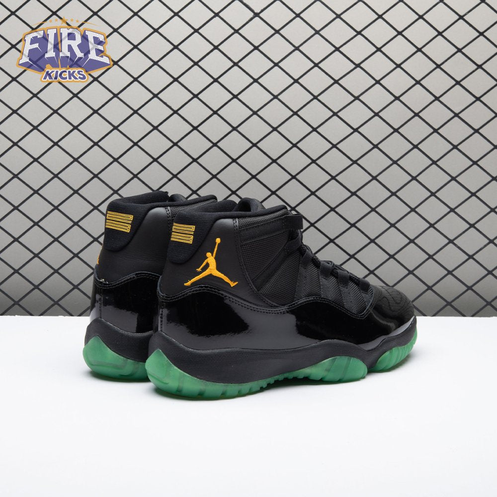Air Jordan 11 Black Green Yellow CT8012-037 Men's