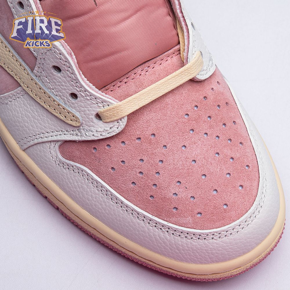Travis Scott x Air Jordan 1 Low OG Pink Beige Red DM7866-600 Unisex