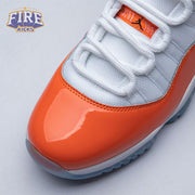 Air Jordan 11 Retro High 72-10 White Orange Men's