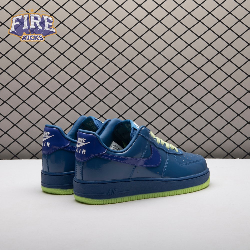 Nike Air Force 1 Low Patent Leather Mystic Navy Grape Ice IO4489-400 Unisex