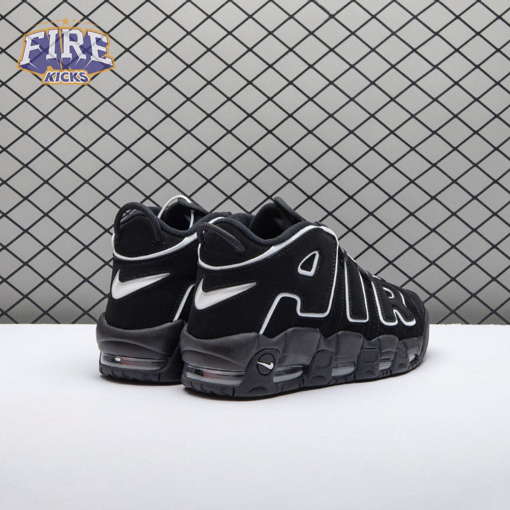 Nike Air More Uptempo Black White 414962-002 Unisex